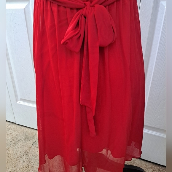 City Triangle Red Special Occasion/Holiday Dress With Rhinestones    Size M - Picture 8 of 15